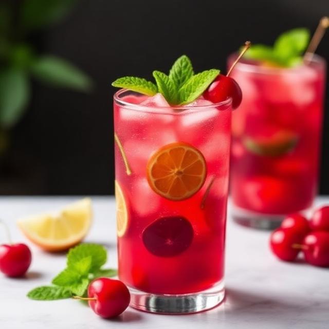 Cherry Mojito Mocktail